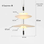 Modern LED UFO Pendant Lights for Home Decor, Dining Room, Bar & Living Room