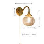 Glass Decor Wall Sconce Lamp Lighting for Bedroom Living Room