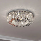 Nordic Crystal Ceiling Chandelier Chrome LED Light for Living Room