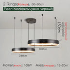 Modern Nordic Round Ceiling Chandelier Dining Bedroom Kitchen Lighting Lamps