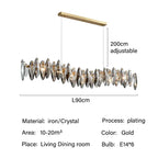 Luxury LED Chandelier: Modern Crystal Ceiling Lights for Home Decor