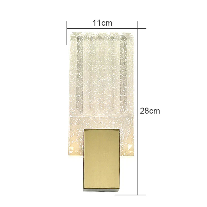 Modern Water Ripple Glass Wall Lamp for Luxury Home Decor