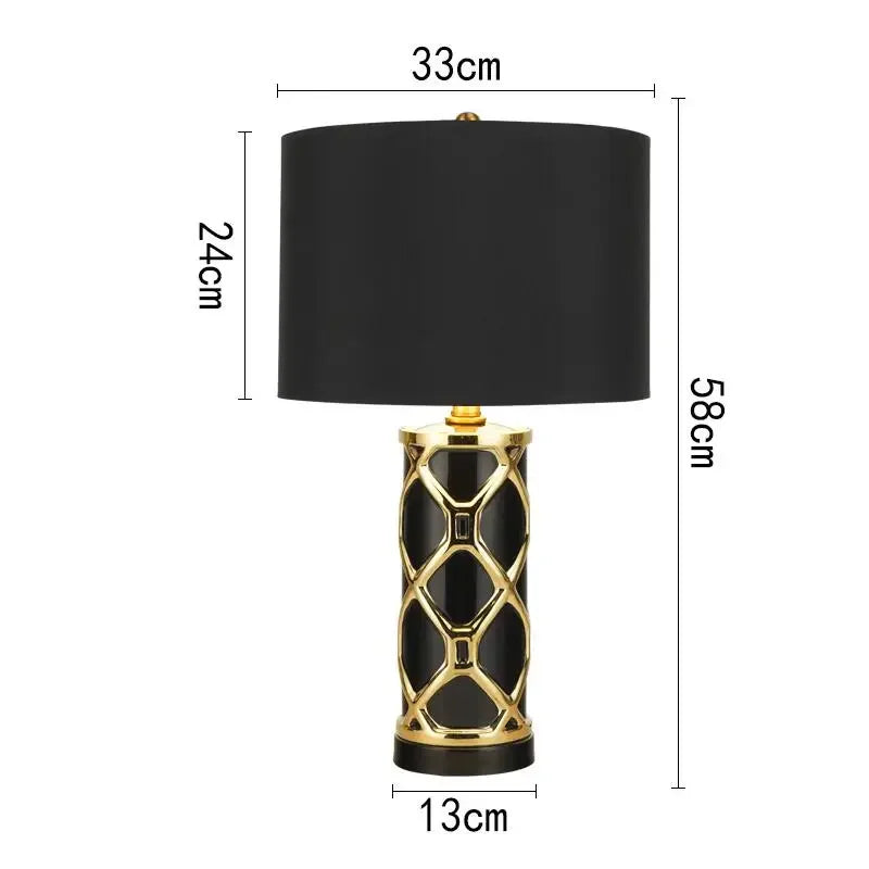 Ceramic Nordic Table Lamp: Luxury Designer Replica for Home Living Room and Bedroom Décor