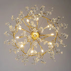 Golden Branch Led Ceiling Chandelier Modern Living Room Pendant Lights