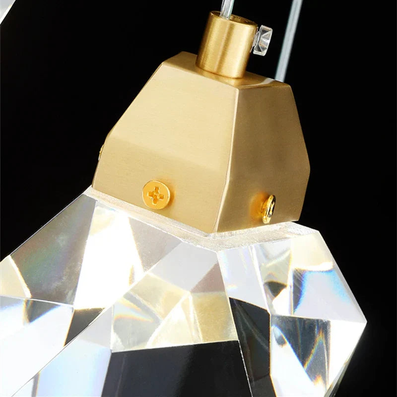 Nordic Villa Crystal Pendant Lights Chandelier for Home Living Room Bedroom Kitchen Shop