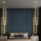 Modern Rectangle LED Pendant Chandelier Luminaire for Home Decor and Lighting