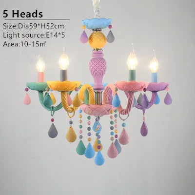 Colorful Crystal Cartoon LED Chandelier for Kids' Room