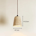 Yellow Travertine Bedside Pendant Light