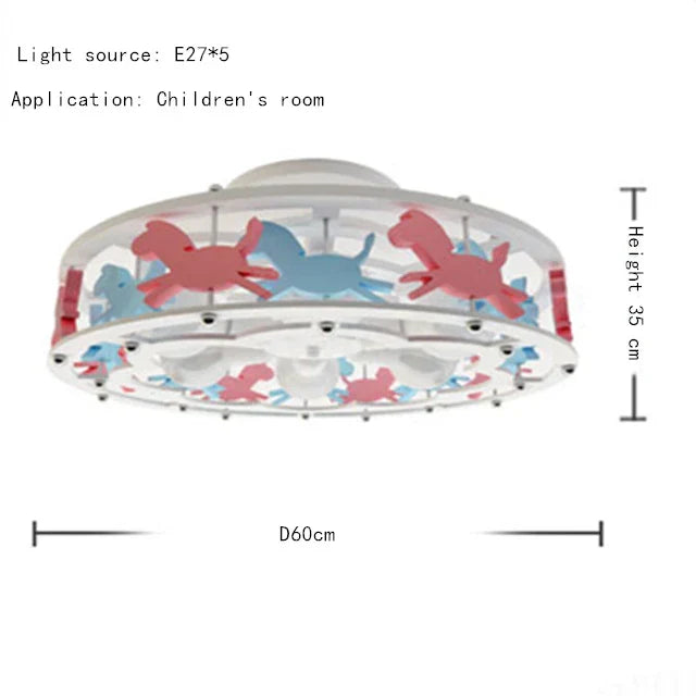 Trojan Kids Ceiling Lamp: Modern, Simple, Warm, Creative for Bedrooms & Corridors.