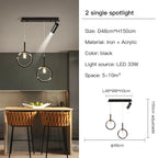 LED Dining Chandelier: Modern Pendant Light for Home Decor & Bar Counter