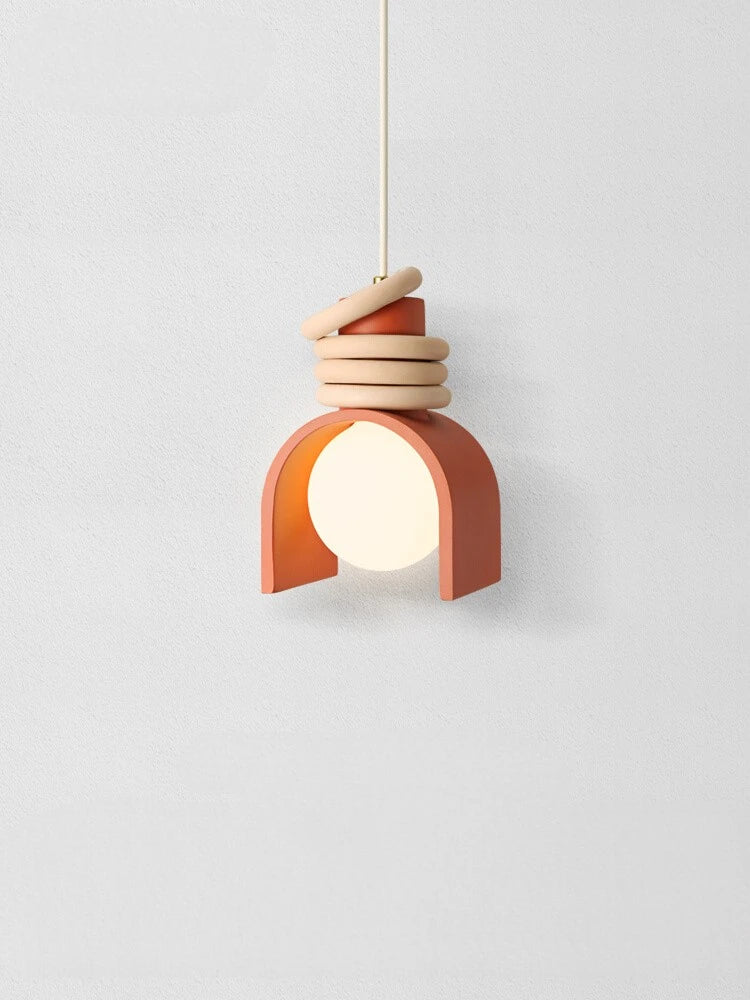 Resin LED Pendant Lamp: Elegant E27 Dropshipping for Bedroom, Dining Room