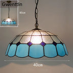 Diamond Square Stained Glass Pendant Light for Home Decor and Lighting