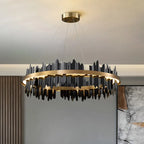 Modern Round LED Chandelier for Home Luxury Decor Lighting