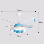 Rabbit Carrot Ceiling Fan: Fun Kids' Room Lighting for Home
