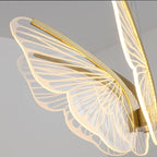 Modern Butterfly Chandelier Minimalist LED Pendant Light for Home Decoration