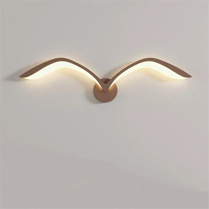 Modern Seagull LED Wall Light for Indoor Living Room and TV Wall