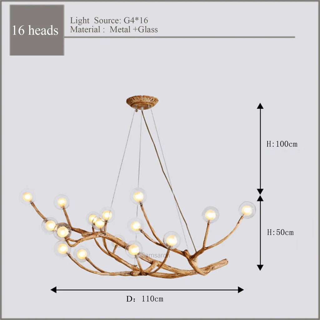 Nordic Branches Chandelier for Restaurant and Living Room