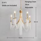 LED Chandelier: Vintage Home Pendant Lights for Living & Dining Room