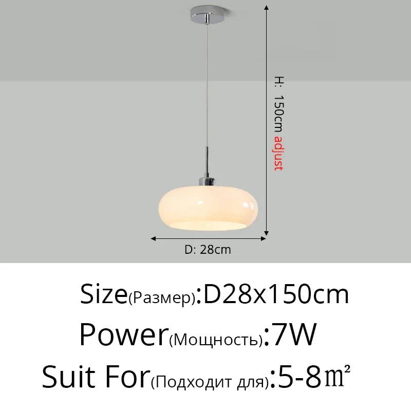 Luxe Orange Pendant Lamp for Dining Room & Bedroom Decoration by Afralia™