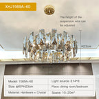 Crystal LED Chandelier for High-end Living Spaces