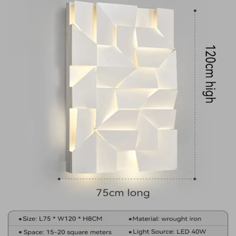 Nordic White LED Wall Lamp - Modern Simple Interior Bedside Lighting