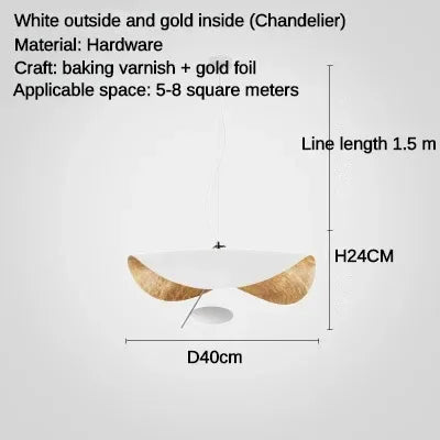 LED Saucer Ceiling Chandelier: Modern & Atmospheric Living Room Pendant Light