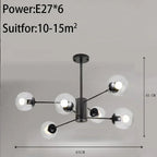 Nordic Magic Beans Chandelier for Living Room Bedroom Dining Study by Afralia™