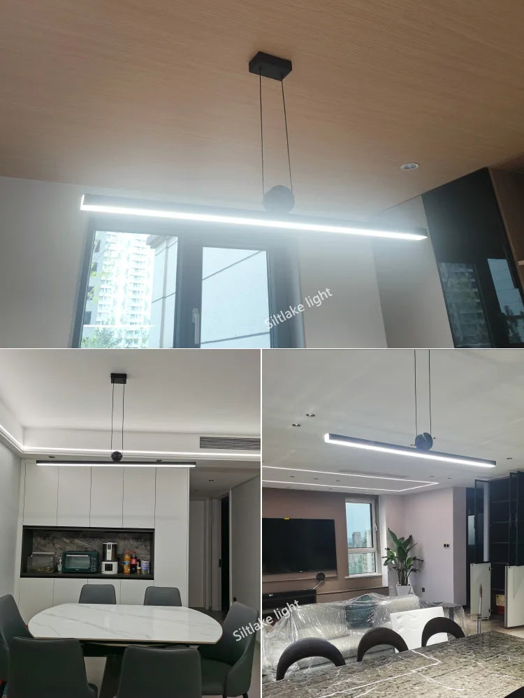 Black Chandelier: Modern Nordic Design for Dining Room, Bar, and Kitchen Island