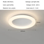 Nordic Metal Smart LED Dimmable Ceiling Light for Bedroom