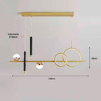 Nordic Minimalist LED Chandelier for Modern Dining, Bar, and Restaurant