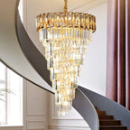 Amber Crystal Chandelier for Luxurious Living Spaces