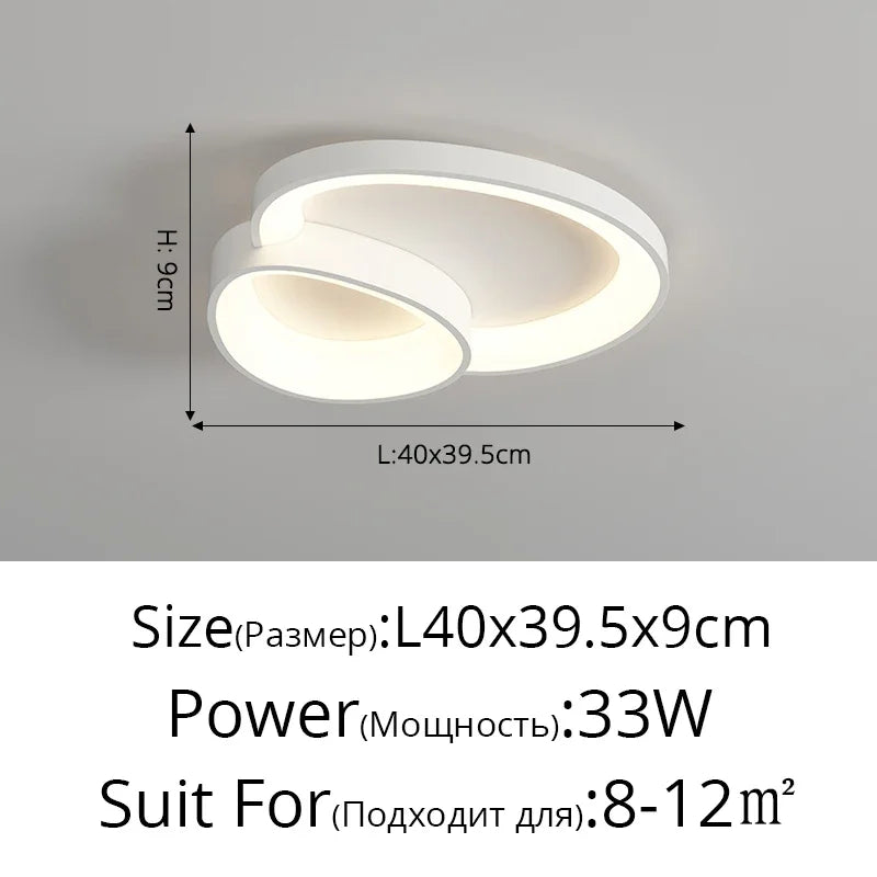 LED Ceiling Chandelier Lights with Remote Control for Living Room, Bedroom, Dining Room