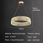 Crystal Chandelier Luxury LED Lighting for Living Dining Kitchen Bedroom