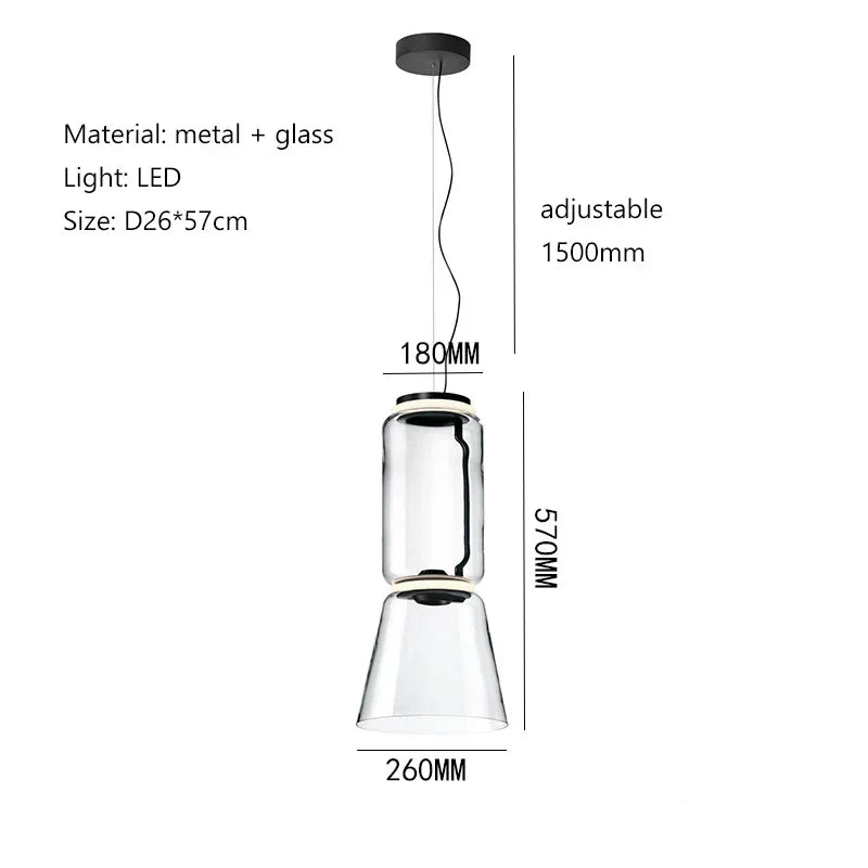 Nordic Minimalist Chandelier Led Pendant Light by for Home Decor and Lighting Fixtures