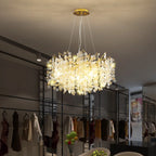 Crystal LED Chandelier: Luxury Pendant Lamp for Home Decor
