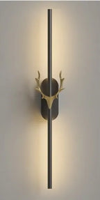 Deer Horn LED Wall Lamp for Staircase & Bedroom Decor