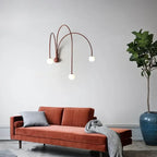 Iron Glass LED Wall Light for Living Room Bedside Table Restaurant Home Decorations