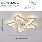 Smart LED Ceiling Fan Light - App Controlled, Silent, Adjustable Speed