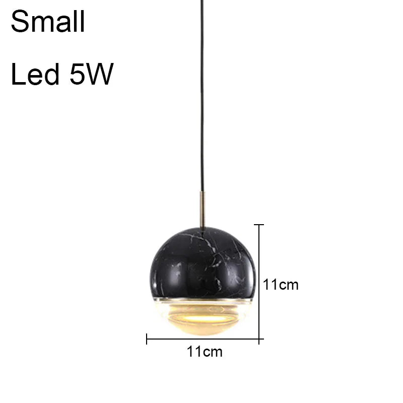 Modern Minimalist Marble Round Chandelier Pendant Lighting
