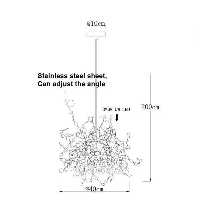 LED Chandelier: Modern Simplicity for Living, Dining Room, Kitchen, Bedroom - Home Decor Light Fixture