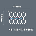 Hexagon LED Ceiling Light: High-Performance, Best-Selling, Honeycomb Design