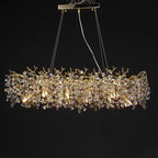 Crystal Sunflower Branch Chandelier: Luxurious Indoor Branch-Shaped Light
