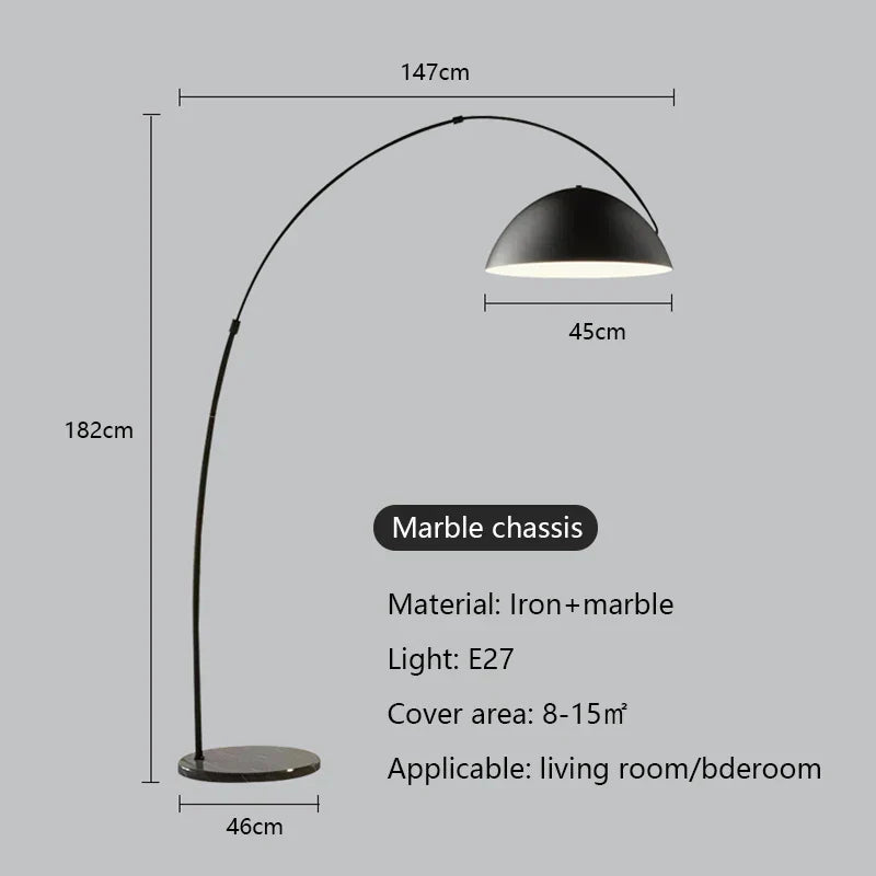 Vertical LED Floor Lamp Modern Minimalist Living Room Bedroom Lighting