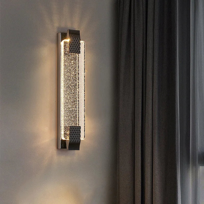 Modern Gold Black LED Wall Lamp for Bedroom Living Room Decoration