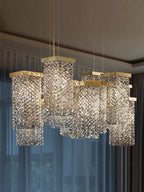 Modern Luxury Crystal Pendant Chandelier for Dining Room and Bar
