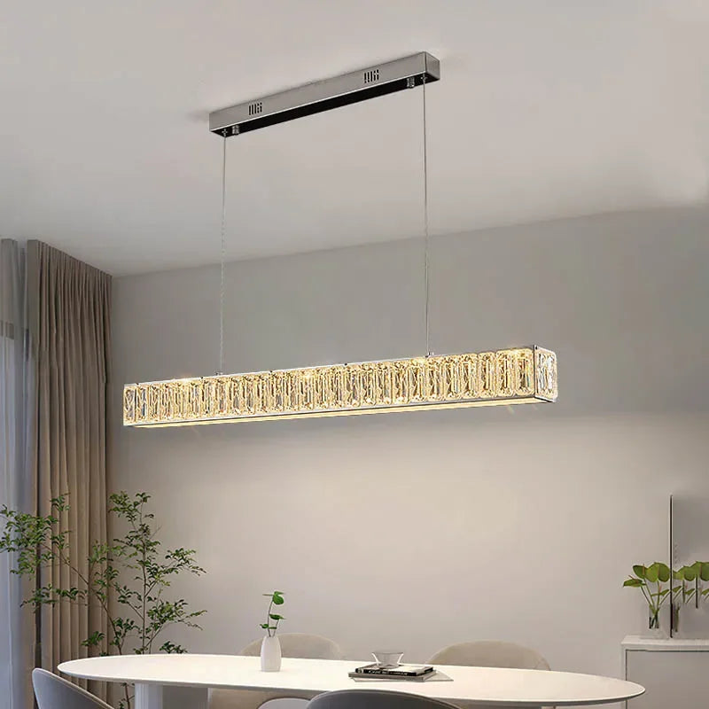 Crystal Chandelier LED Golden Modern Luxury Ceiling Home Interior Shop