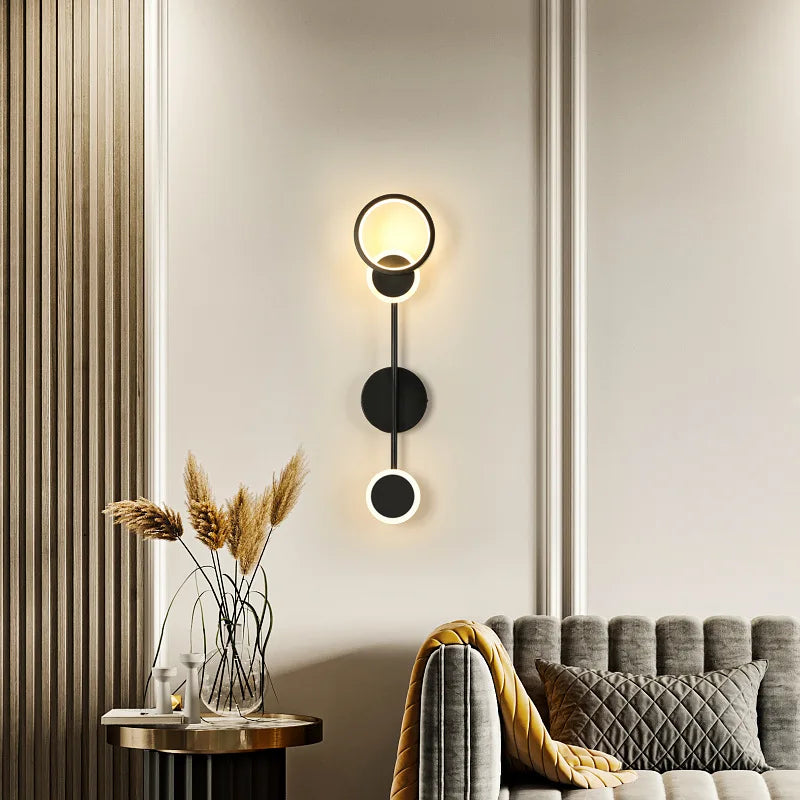 Minimalist Wall Lamp Bedroom Bedside Nordic Living Room Hotel Modern Light Aisle Indoor Lighting