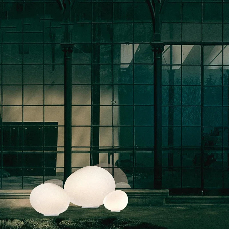 Glass Floor Lamp for Living Room Bedroom Study Desk Decor Light