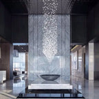 Crystal LED Chandelier: Luxury Staircase & Hallway Lighting Fixture