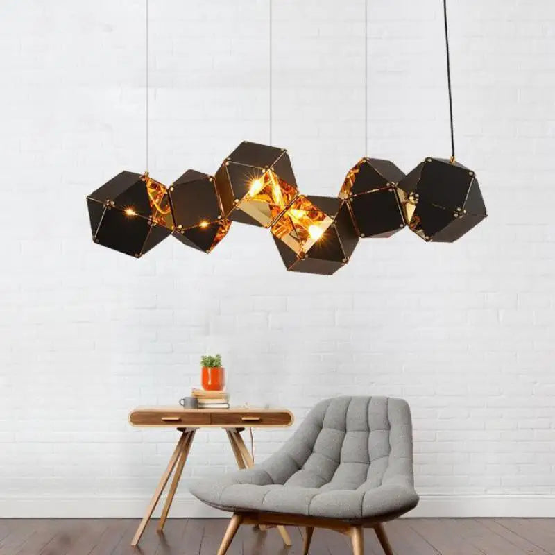 Modern Chandelier: Dining Room LED Pendant Lamp, Home Decor Hanging Light Fixtures